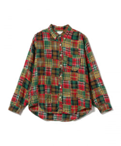 CAL O LINE / Patchwork Button Down Shirt