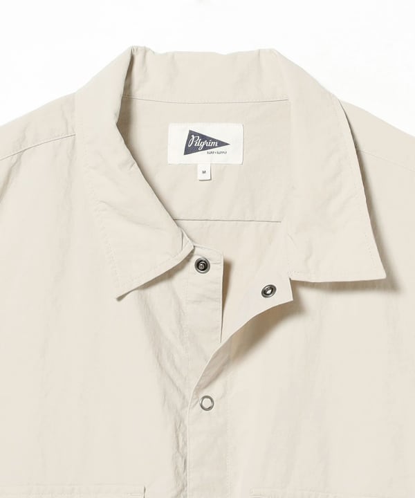 40s pilgrim ピルグリム　シャツ　生成り　ホワイト 50's 60's PILGRIM ピルグリム オープンカラーシャツ 半袖 開襟