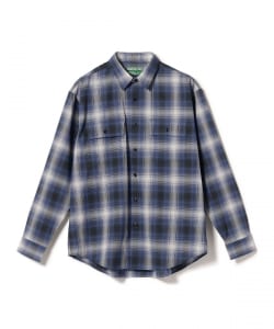BROWN by 2-tacs / Regular Collar Shirt Check