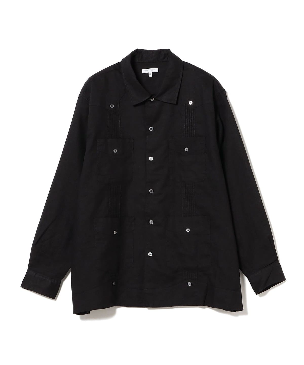 ENGINEERED GARMENTS エンジニアド ガーメンツ / Guayabera Shirt - Handkerchief Linen シャツ・ブラウス MEN BLACK L ENGINEERED GARMENTS エンジニアド ガーメンツ / Guayabera Shirt - Handkerchief Linen シャツ・ブラウス MEN BLACK L