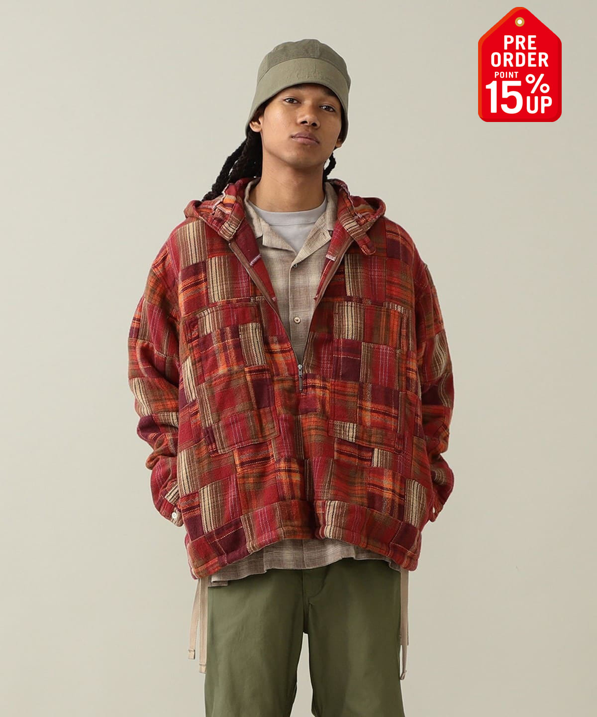 【+15%ポイントUP】Johannes Half Zip Shirt シャツ・ブラウス MEN POPPY RED S 【+15%ポイントUP】Johannes Half Zip Shirt シャツ・ブラウス MEN POPPY RED S