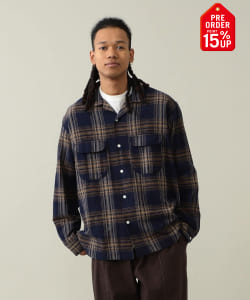 【+15%ポイントUP】Vincent Nep Herringbone Shirt