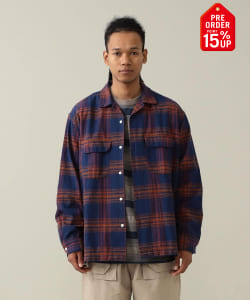 【+15%ポイントUP】Vincent Nep Herringbone Shirt