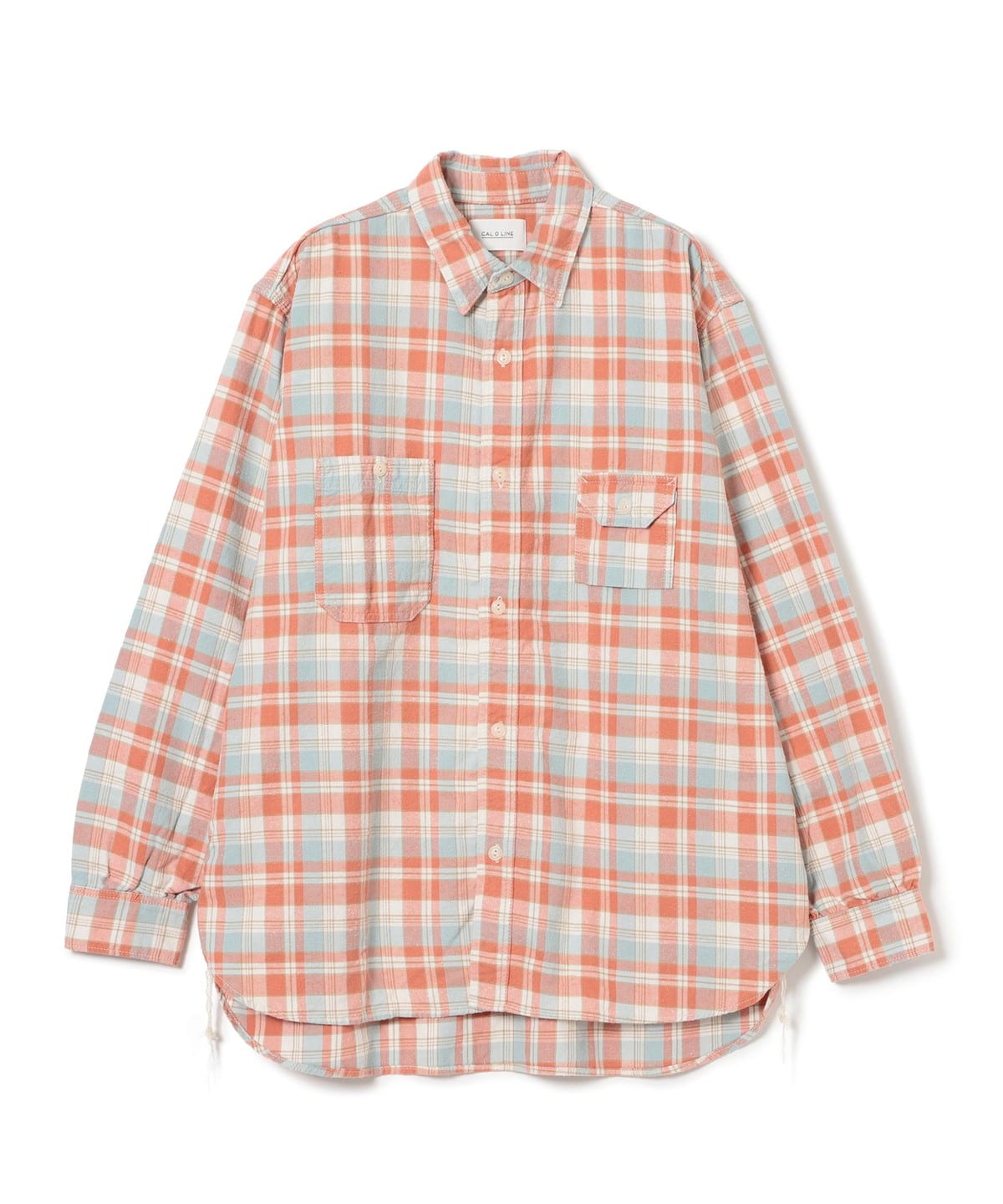 【EXCLUSIVE】CAL O LINE キャル・オー・ライン / Work Shirt シャツ・ブラウス MEN RED L 【EXCLUSIVE】CAL O LINE キャル・オー・ライン / Work Shirt シャツ・ブラウス MEN RED L