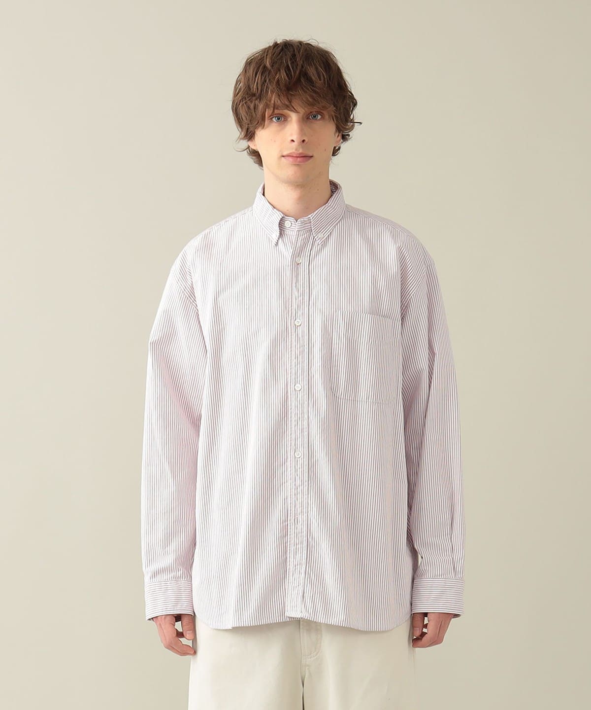 Bubbie Button Down Stripe シャツ・ブラウス MEN RED STRIPE XL Bubbie Button Down Stripe シャツ・ブラウス MEN RED STRIPE XL