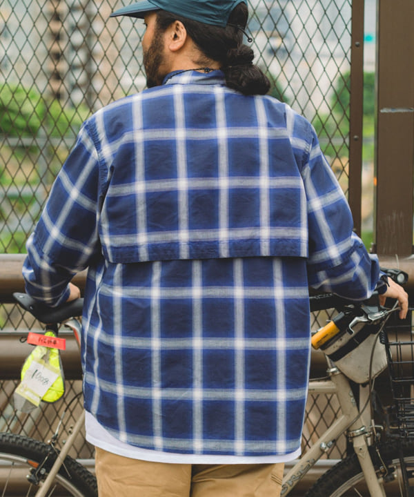 THE BLUE LUG×Pilgrim surf supply チェックシャツ BLUE LUG for Pilgrim Surf＋Supply『MAX VENTILATION SHIRT