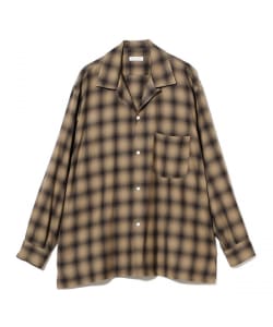 KAPTAIN SUNSHINE / Wool Ombre Open Collared Shirt