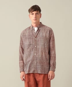 Bubbie Block Printed Button Down Shirt