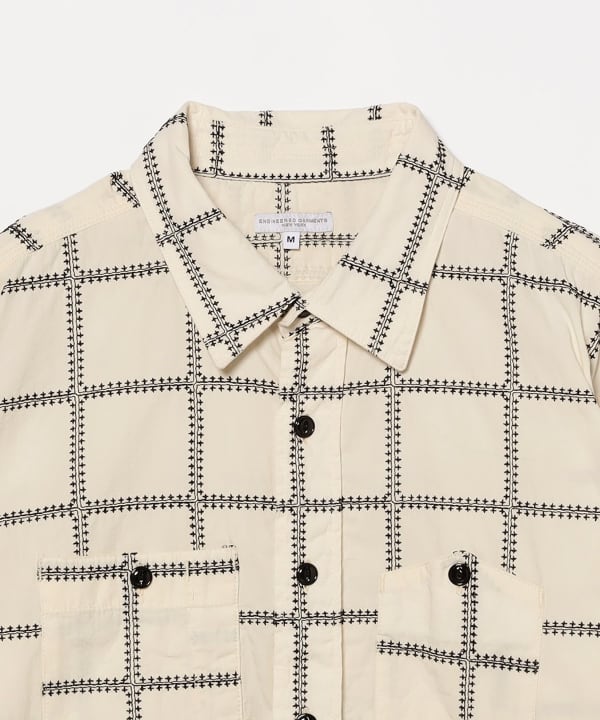 ENGINEERED GARMENTS / Work Shirt - CP Square Embroidery