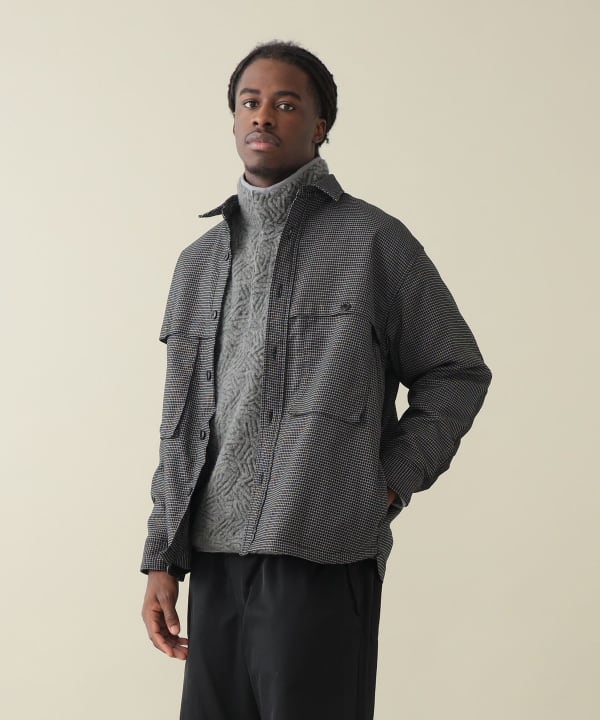【ノベルティ対象】Albert Wool Polyester Field Shirt Model : H185 (cm)　Size : L