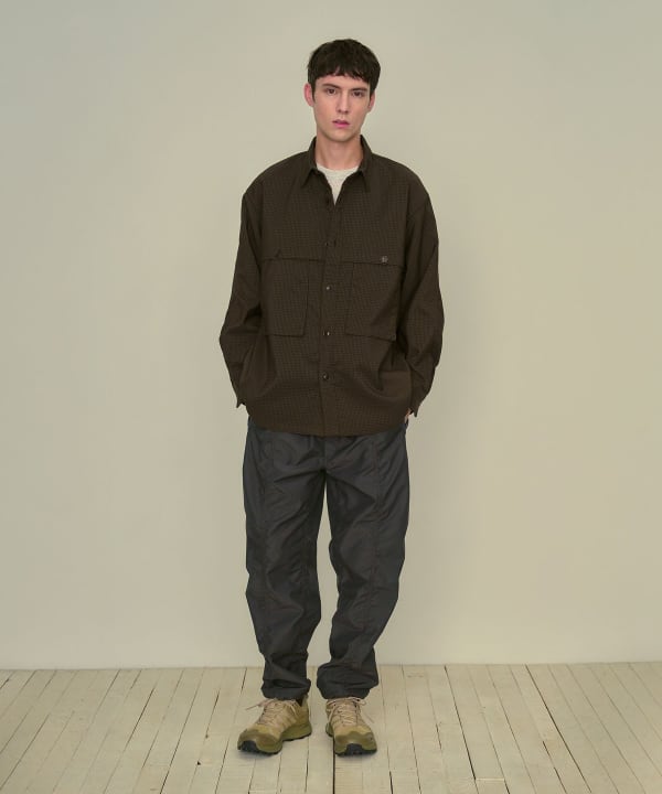 【ノベルティ対象】Albert Wool Polyester Field Shirt Model : H185 (cm)　Size : L