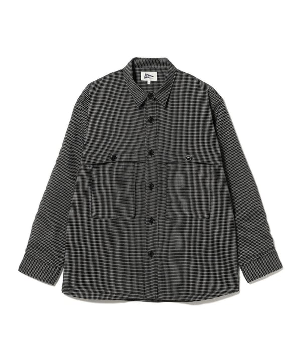 【ノベルティ対象】Albert Wool Polyester Field Shirt Model : H185 (cm)　Size : L
