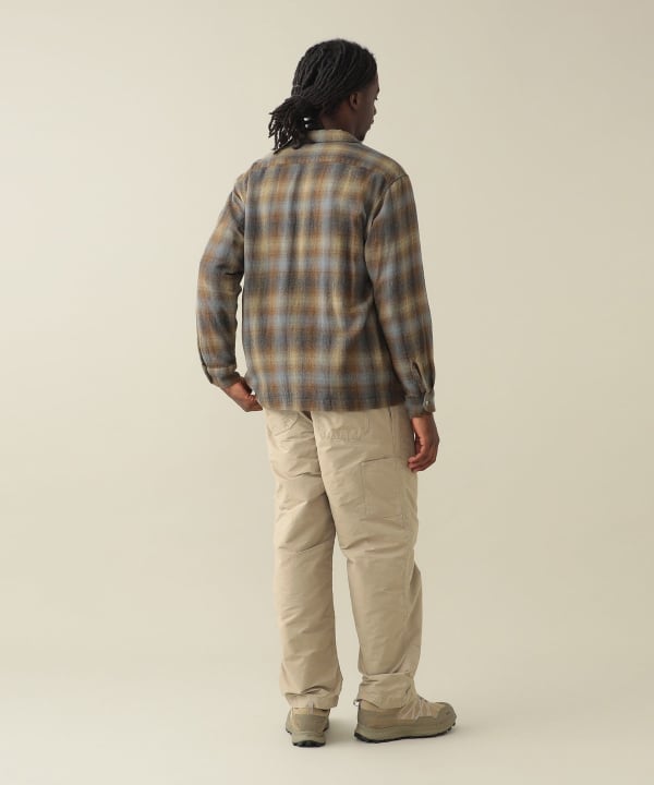 【ノベルティ対象】Vincent Wool Ombre Longsleeve Shirt Model : H185 (cm)　Size : L
