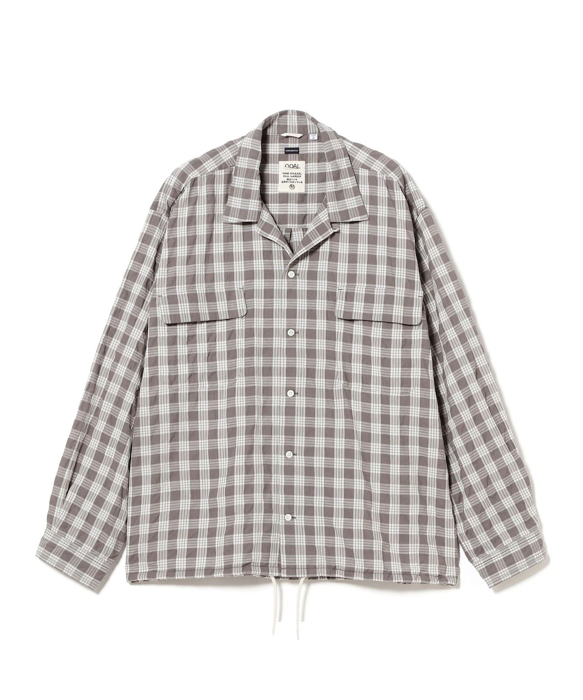 nanamica �i�i�~�J / Palaka Check Shirt �V���c�E�u���E�X MEN GREY S