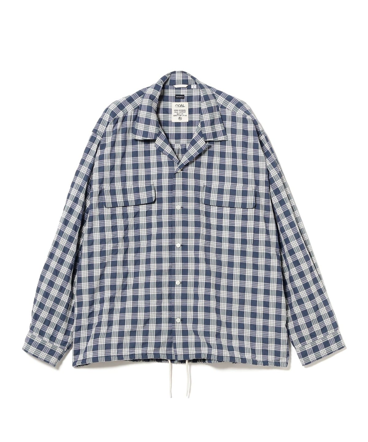 nanamica �i�i�~�J / Palaka Check Shirt �V���c�E�u���E�X MEN NAVY M