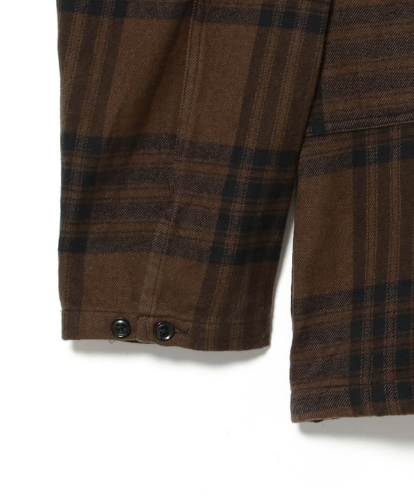 ENGINEERED GARMENTS / Zip Hooded Shirt - Cotton Flannel Plaid