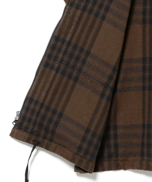 ENGINEERED GARMENTS / Zip Hooded Shirt - Cotton Flannel Plaid