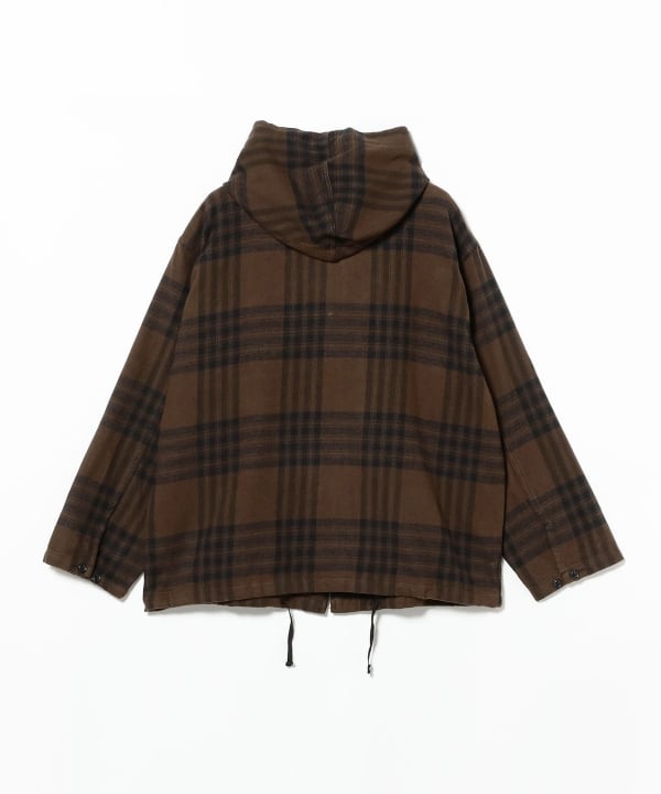 ENGINEERED GARMENTS / Zip Hooded Shirt - Cotton Flannel Plaid