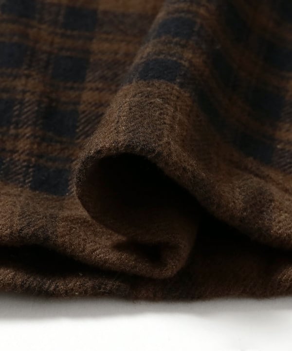 ENGINEERED GARMENTS / Zip Hooded Shirt - Cotton Flannel Plaid