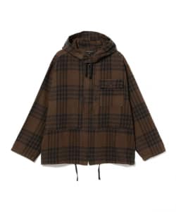 ENGINEERED GARMENTS / Zip Hooded Shirt - Cotton Flannel Plaid