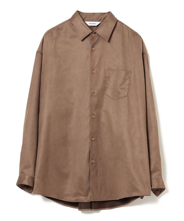 【EXCLUSIVE】DIGAWEL / Oversized Alternative Suede Shirt