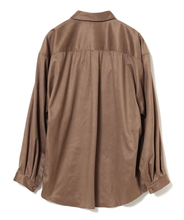 【EXCLUSIVE】DIGAWEL / Oversized Alternative Suede Shirt