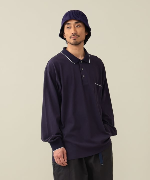 美品　ピルグリム　サーフサプライ　オーバーサイズ　ポロシャツ　ブラック　 L 美品Pilgrim Surf+Supply オーバーサイズポロシャツ ブラックM