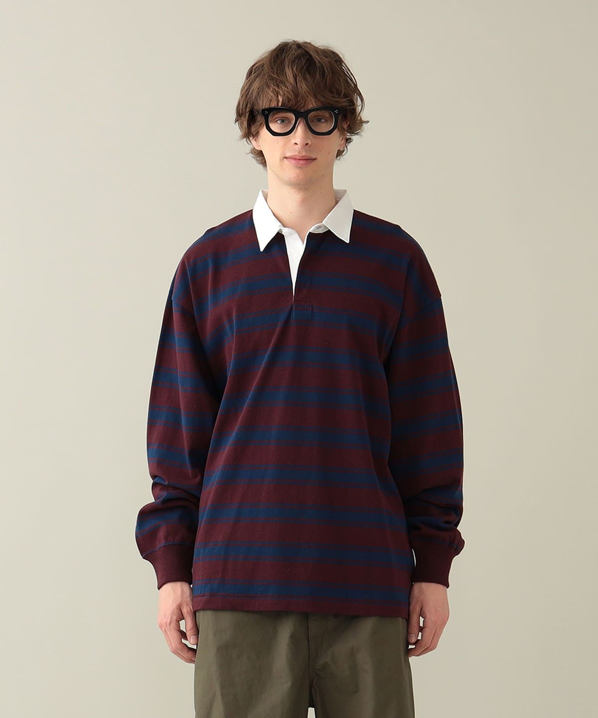 Rocky Rugby Shirt シャツ・ブラウス MEN BURGUNDY*NAVY S Rocky Rugby Shirt シャツ・ブラウス MEN BURGUNDY*NAVY S