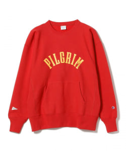 柄デザインプリントBEAMS スウェットChampion×Pilgrim Surf+Supply