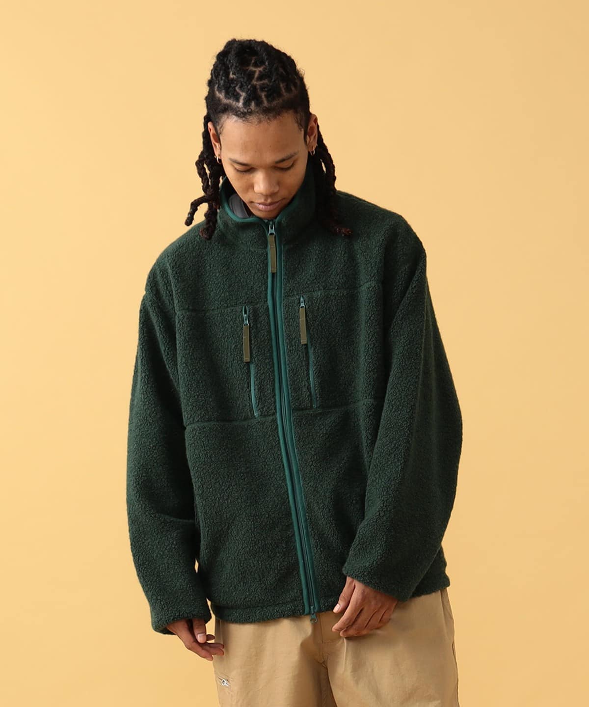 Antonio Wool Zip Up ブルゾン MEN GREEN M Antonio Wool Zip Up ブルゾン MEN GREEN M