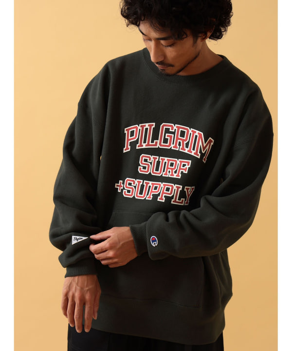 Pilgrim Surf+Supply（ピルグリム サーフ+サプライ）【COLLABORATION】〈MEN〉Champion / Reverse  Weave Sweatshirt（トップス スウェット）通販｜BEAMS