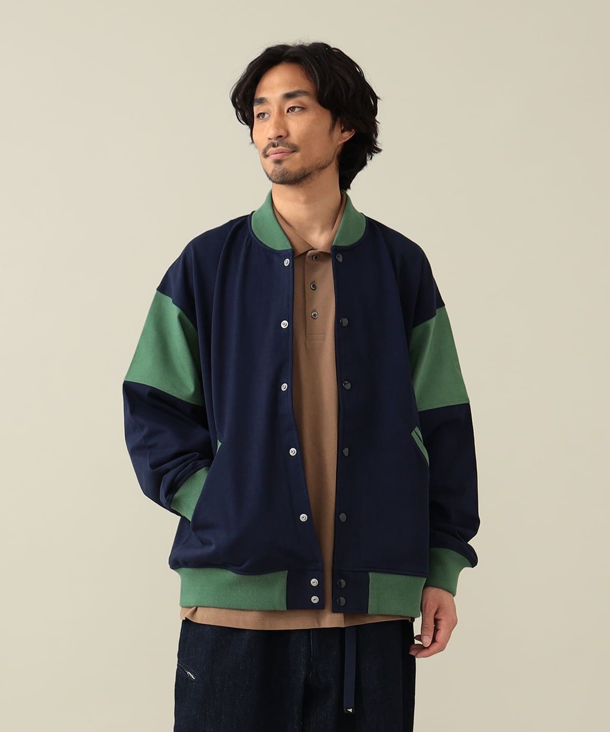 Dean Snap Cardigan トップス MEN NAVY*GREEN S Dean Snap Cardigan トップス MEN NAVY*GREEN S