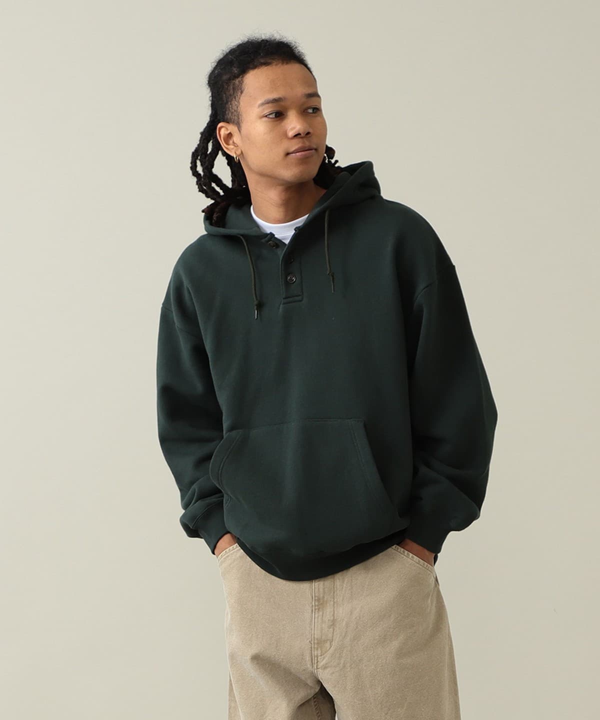 Benjamin Button Hoodie トップス MEN D. GRN L Benjamin Button Hoodie トップス MEN D. GRN L