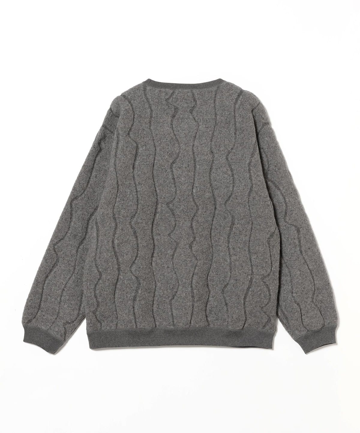 KAJA PLATING CREW KNIT OVY Gray Mサイズ ニット