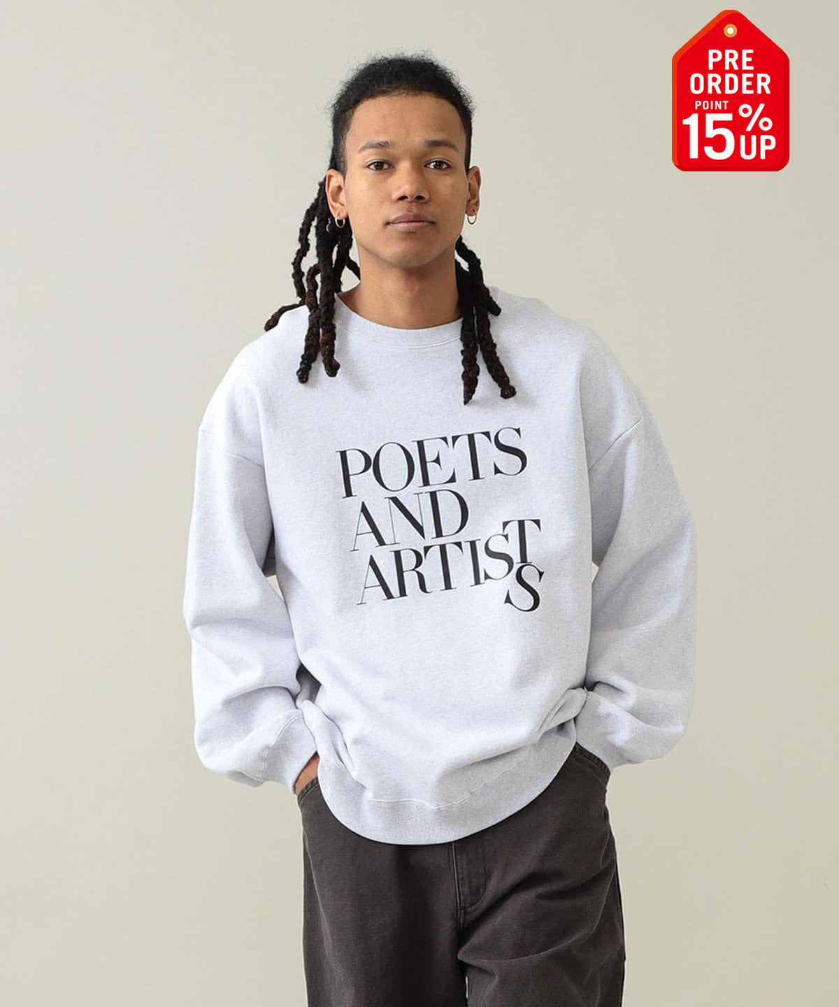 【+15%ポイントUP】Poets and Artists Crew トップス MEN ASH XL 【+15%ポイントUP】Poets and Artists Crew トップス MEN ASH XL