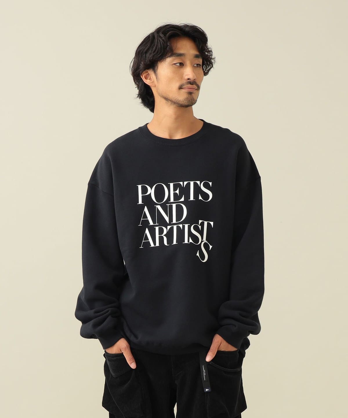Poets and Artists Crew トップス MEN BLACK S Poets and Artists Crew トップス MEN BLACK S