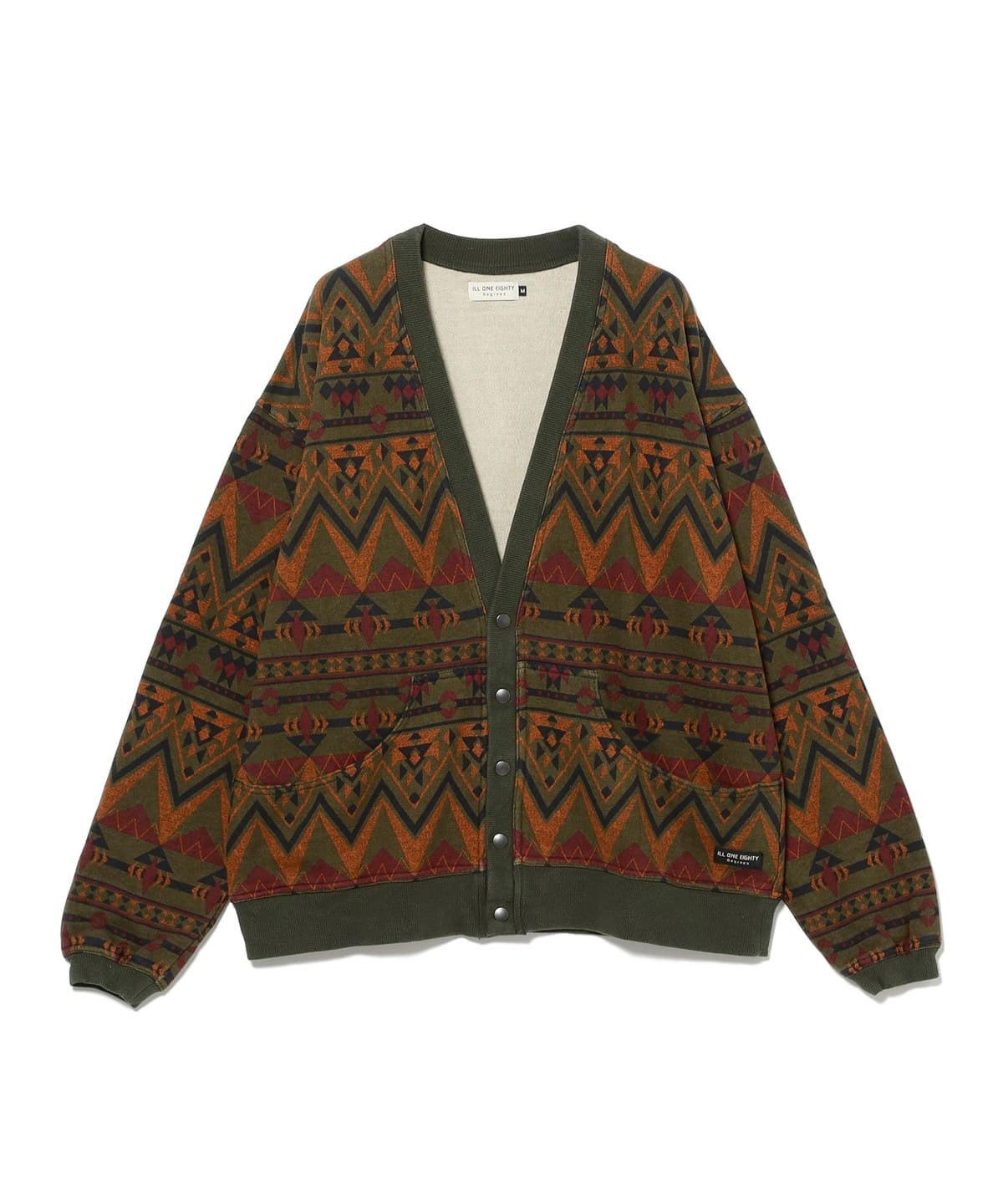 Ill180° / BEACON SWEAT CARDIGAN トップス MEN OLIVE GREEN XL Ill180° / BEACON SWEAT CARDIGAN トップス MEN OLIVE GREEN XL