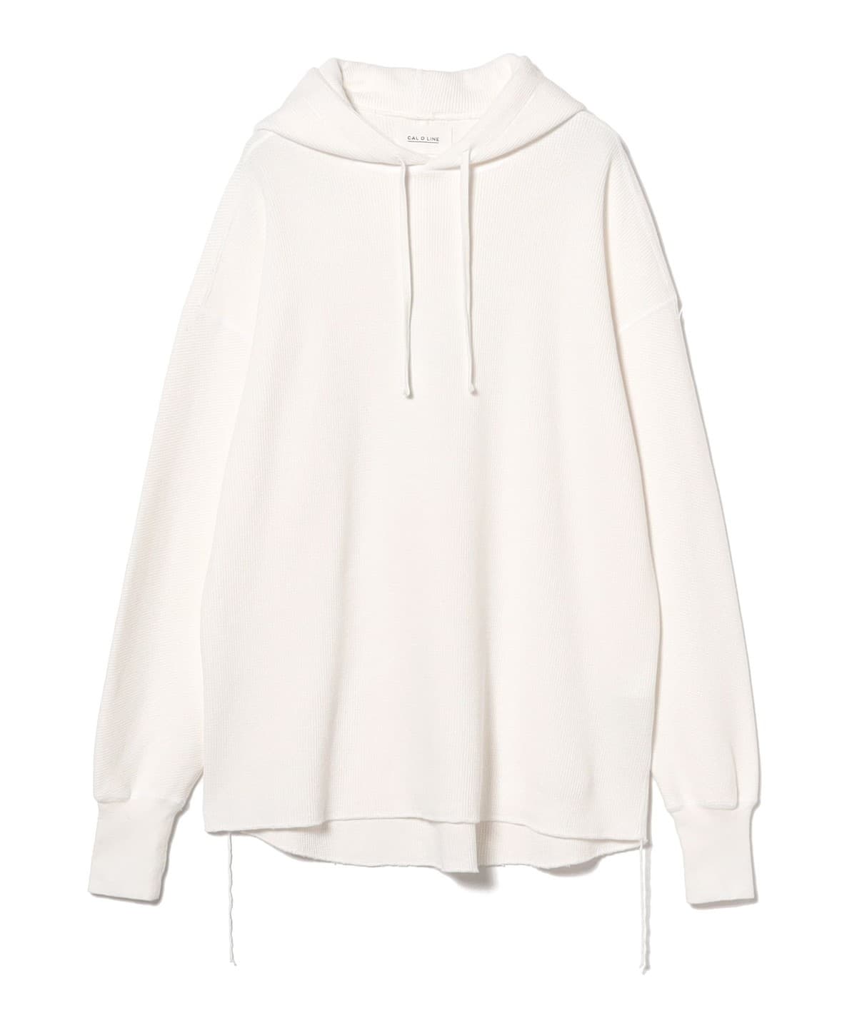【EXCLUSIVE】CAL O LINE キャル・オー・ライン / Pique Hoodie トップス MEN OFF WHT L