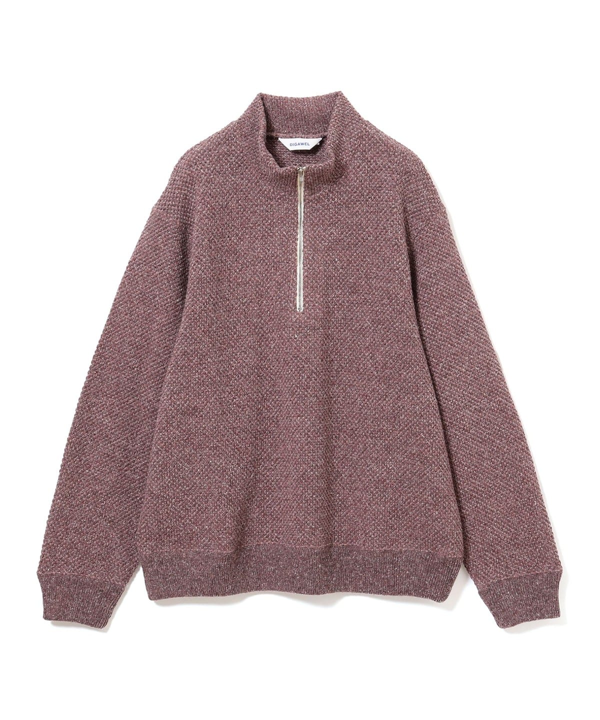 【EXCLUSIVE】DIGAWEL ディガウェル / Half Zip Pulloverer トップス MEN WINE 4 【EXCLUSIVE】DIGAWEL ディガウェル / Half Zip Pulloverer トップス MEN WINE 4