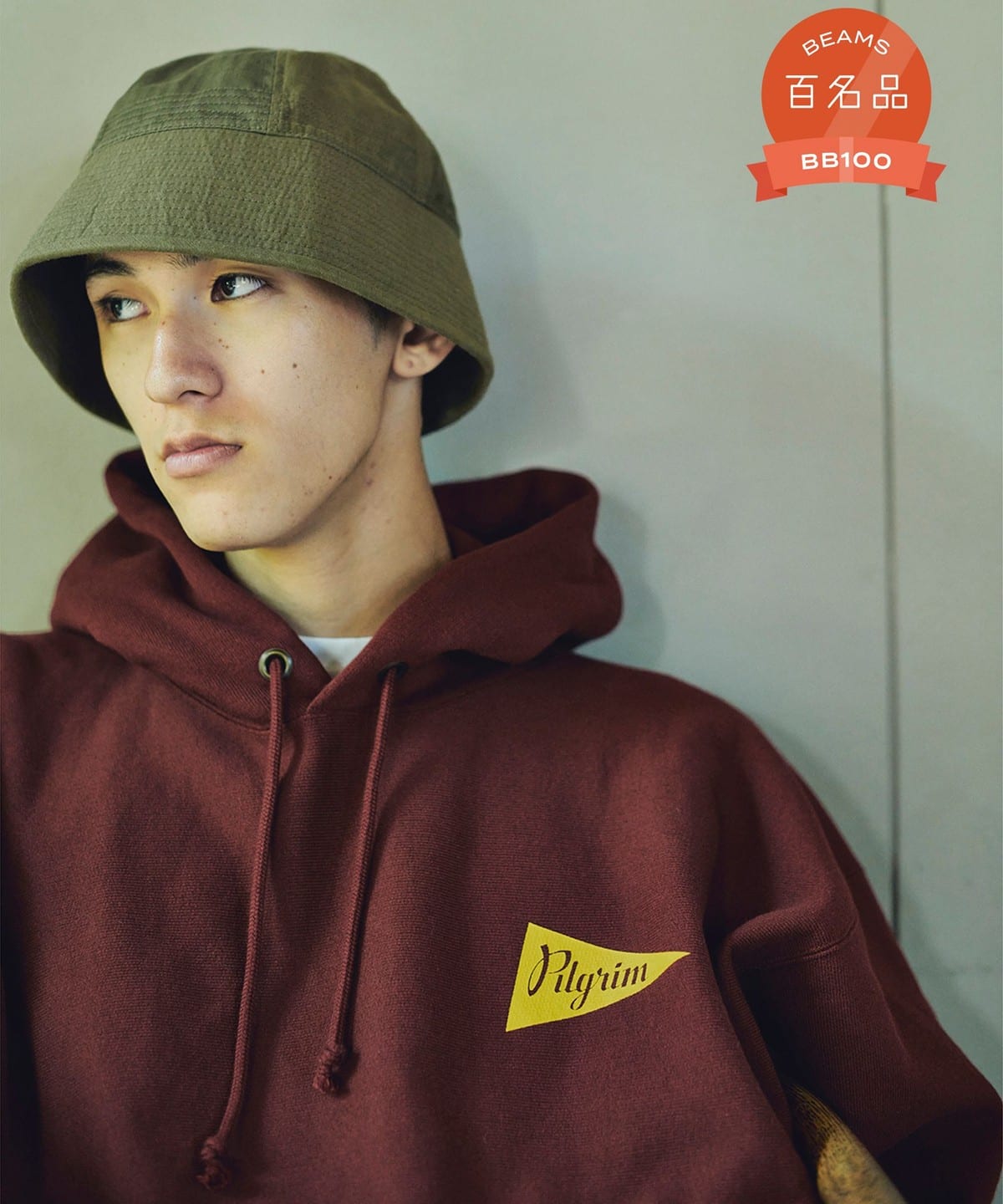 【COLLABORATION】〈MEN〉Champion チャンピオン / Team Hoodie トップス MEN WINE S