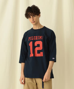 ＜MEN＞Champion × Pilgrim Surf+Supply / Football Tee