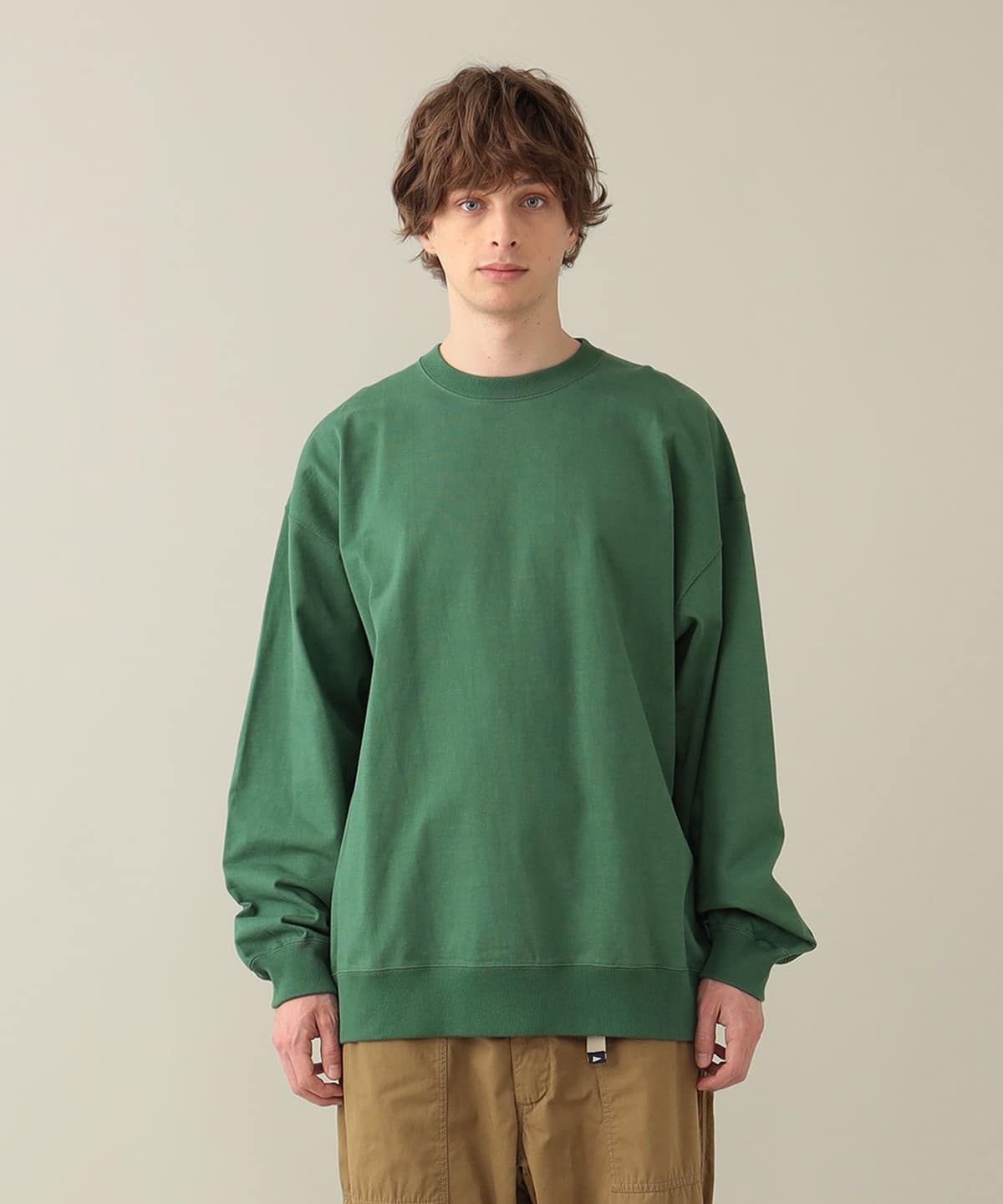 Jaar Reinforced Crew Tシャツ・カットソー MEN GREEN S Jaar Reinforced Crew Tシャツ・カットソー MEN GREEN S