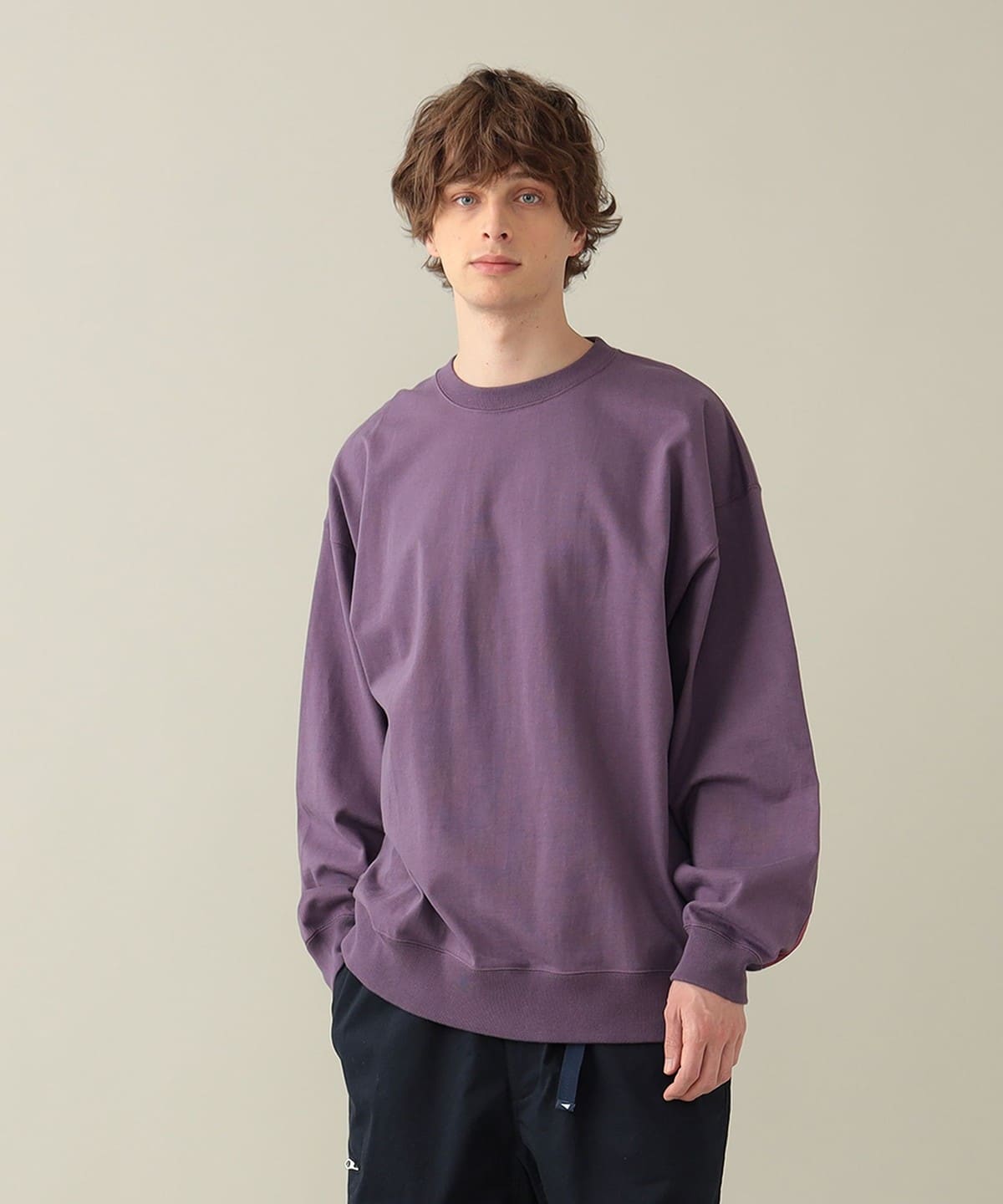 Jaar Reinforced Crew Tシャツ・カットソー MEN PURPLE L Jaar Reinforced Crew Tシャツ・カットソー MEN PURPLE L