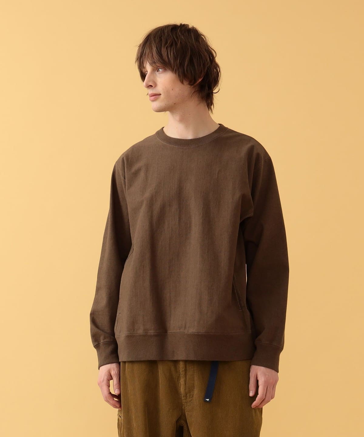 Fiore Heavy Jersey Crew Tシャツ・カットソー MEN HEATHER GREY BROWN XL Fiore Heavy Jersey Crew Tシャツ・カットソー MEN HEATHER GREY BROWN XL