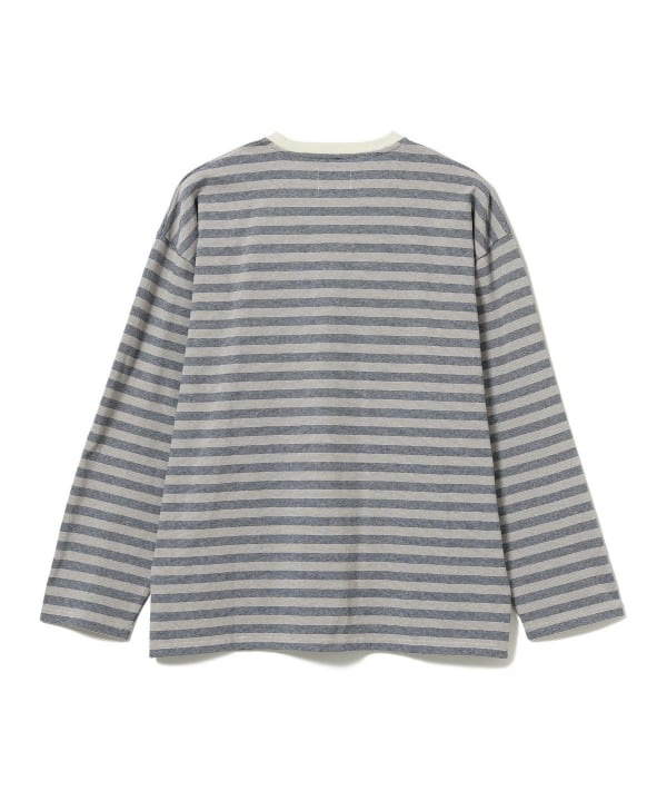 トップス Pilgrim Surf / Hawkinson Striped Crew Pilgrim Surf + Supply Men's Long Sleeve Hawkinson Striped T