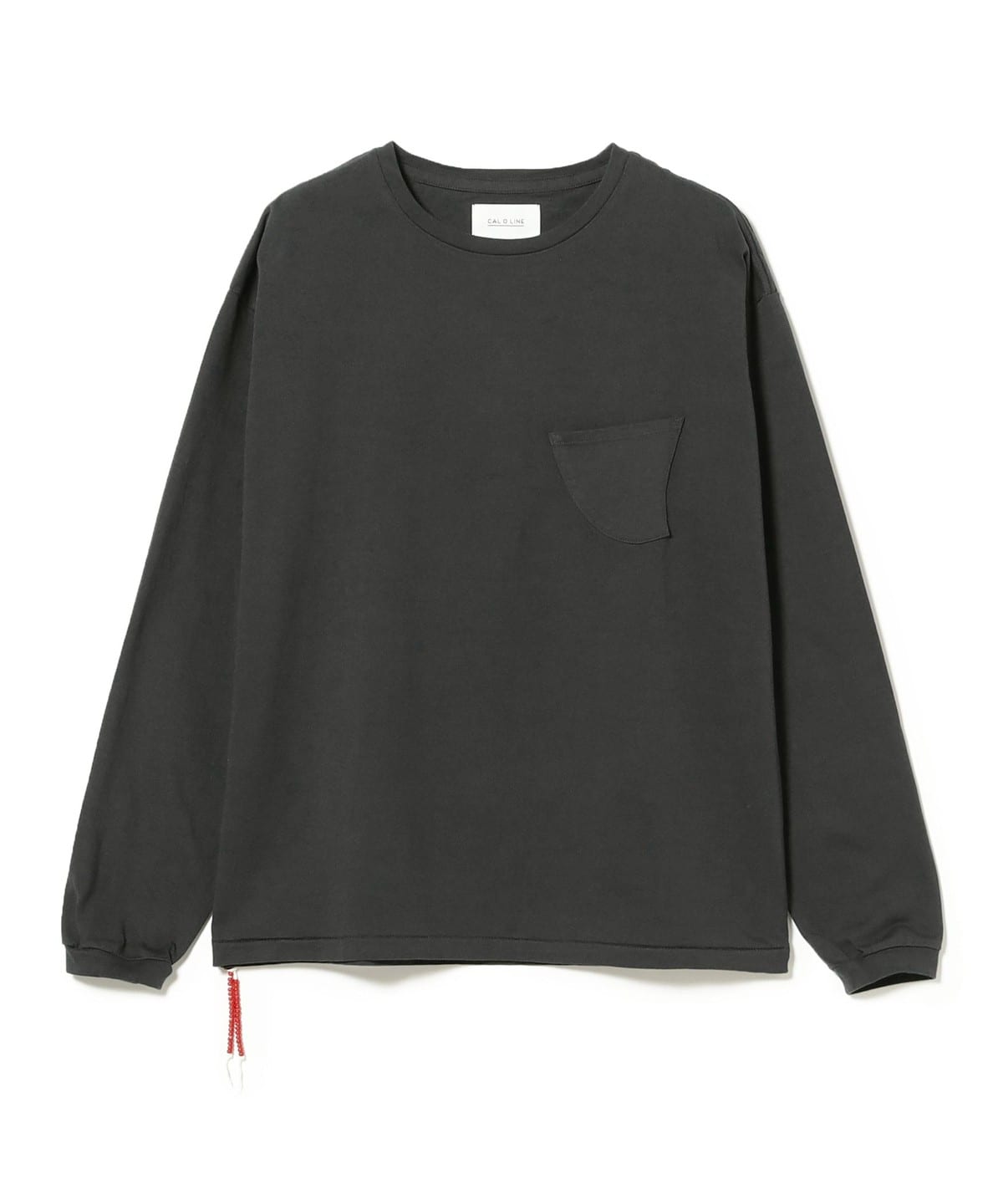 【EXCLUSIVE】CAL O LINE キャル・オー・ライン / Indian Beads pocket Long Sleeve Tee Tシャツ・カットソー MEN SUMI BLACK S 【EXCLUSIVE】CAL O LINE キャル・オー・ライン / Indian Beads pocket Long Sleeve Tee Tシャツ・カットソー MEN SUMI BLACK S