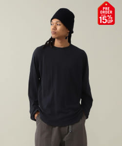 【+15%ポイントUP】Geoffrey Wool Raglan Long Sleeve Tee