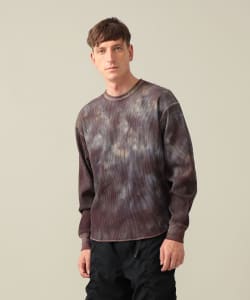 Conan Uneven Dyed Waffle Crew