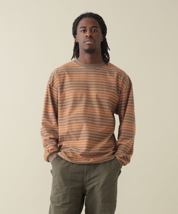 Tucker Stripe Longsleeve Tee Model : H185 (cm)　Size : L