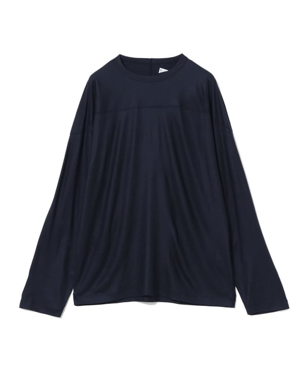 Teddy Wool Jersey Longsleeve Tee NAVY